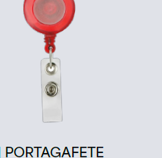 Porta gafete retráctil